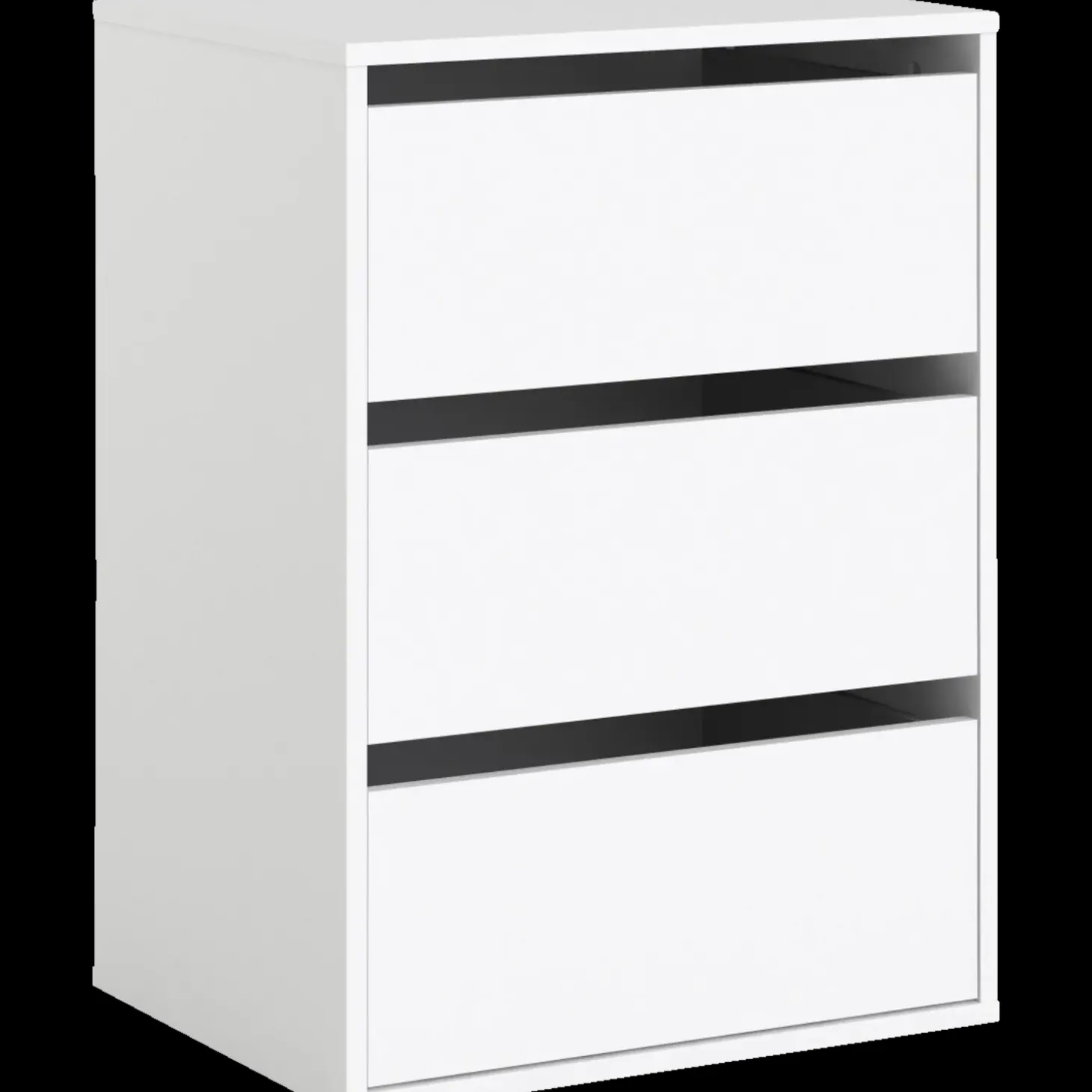 Verona skuffeindsats m/3 skuffer hvid