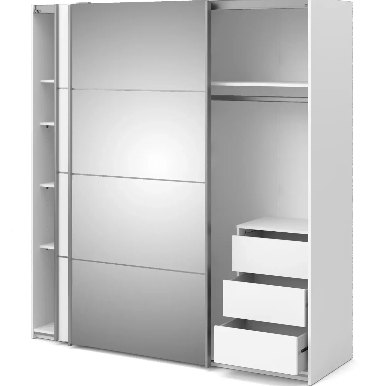 Verona skuffeindsats m/3 skuffer hvid