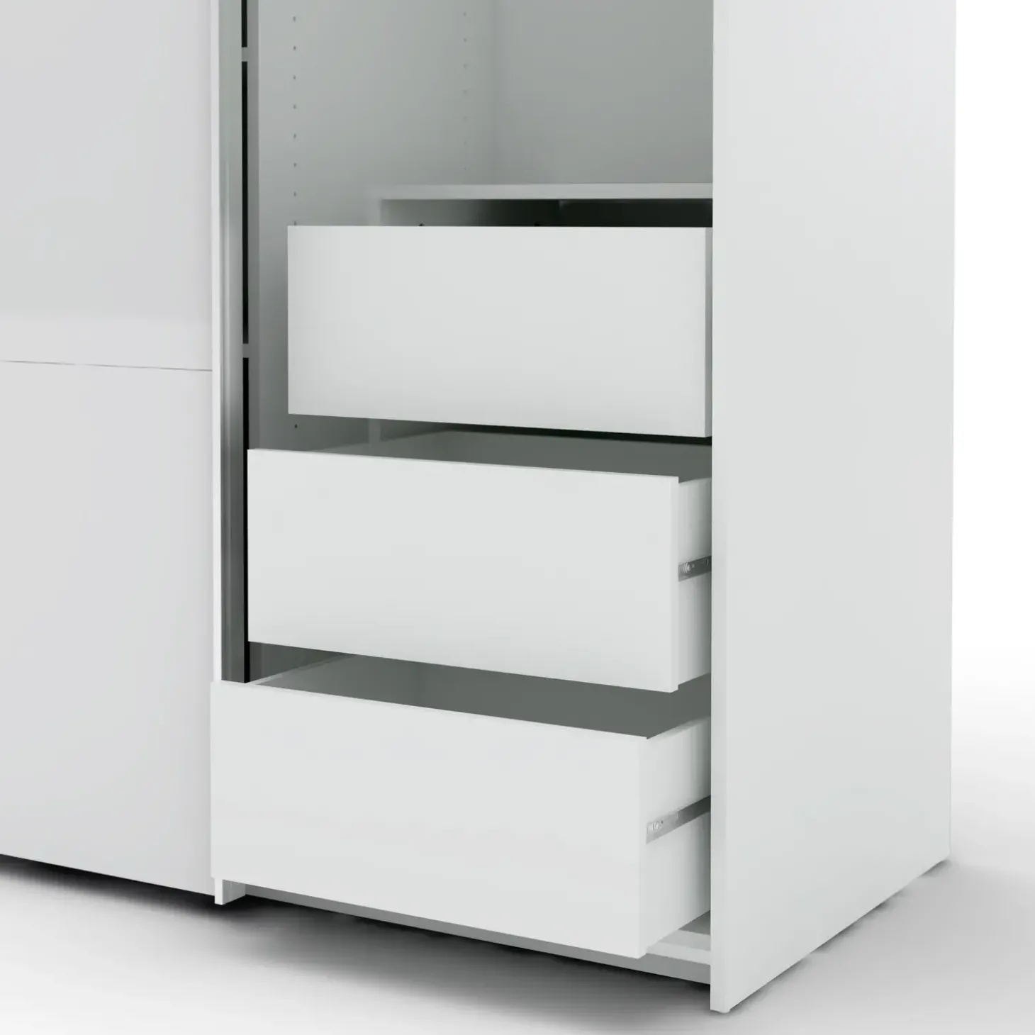 Verona skuffeindsats m/3 skuffer hvid