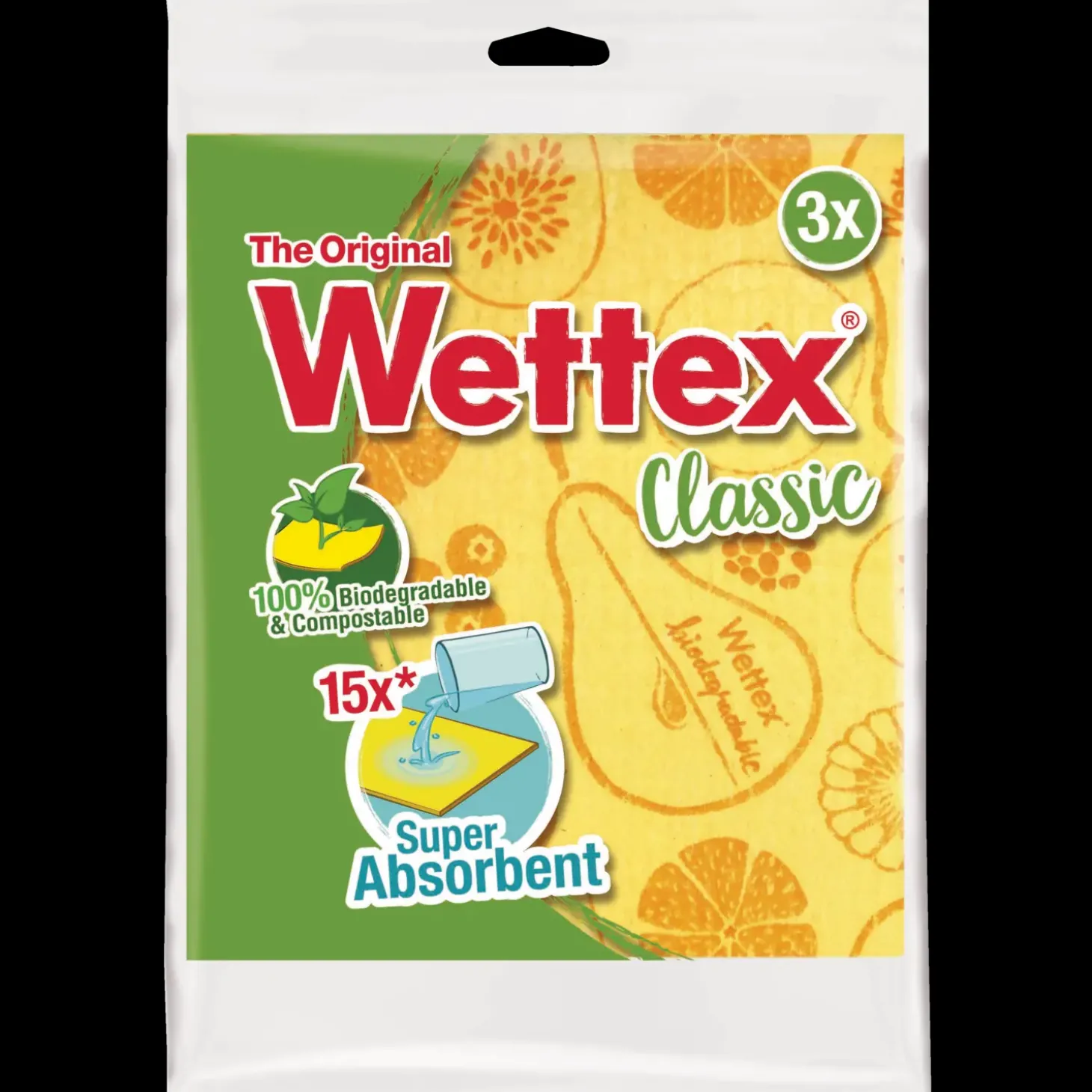 Vileda Wettex svampeklud Classic 100% natural gul