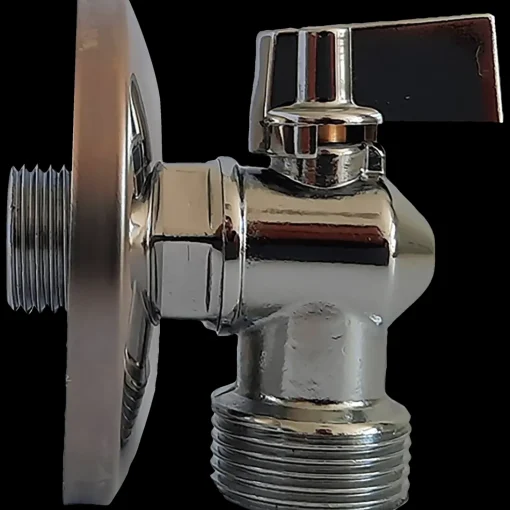 Vinkelventil 1/2"x3/4" m/kontraventil krom
