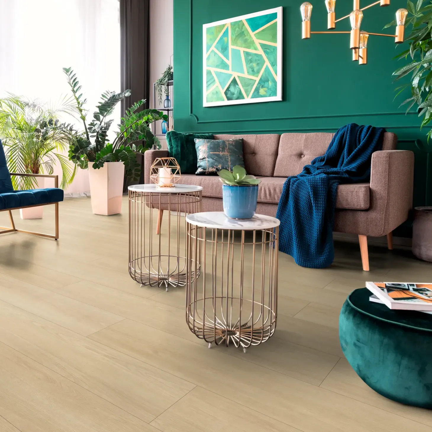 Wallmann Heritage laminatgulv eg beige 244x1380x8 mm