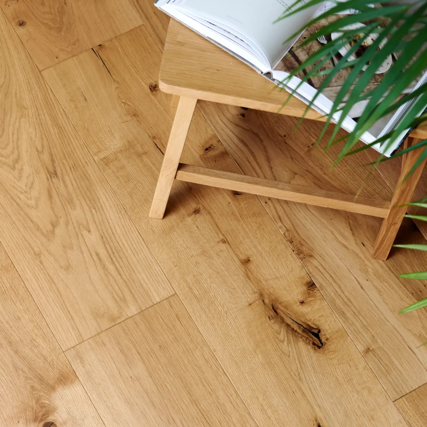 Wallmann Herregårdsplank parketgulv i eg, børstet natur matlak 15x260x2200 mm