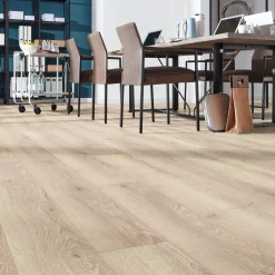 Wallmann planke laminatgulv, Mammut, eg mountain beige, 1845x188x12 mm