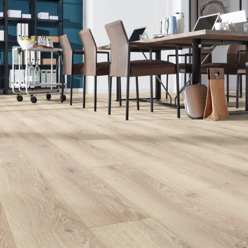 Wallmann planke laminatgulv, Mammut, eg mountain beige, 1845x188x12 mm