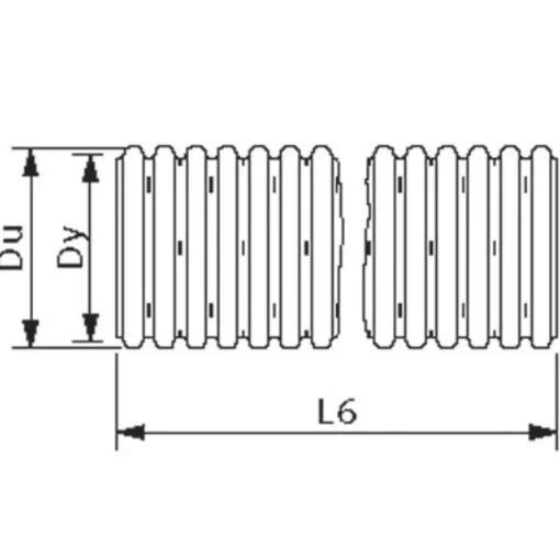 Wavin drænrør blå PVC 80 mm x 50 m
