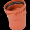 Wavin kloakrør PP rød bøjning 15° x 110 mm
