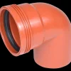 Wavin Wafix kloakrør PP rød bøjning 88,5° x 160 mm