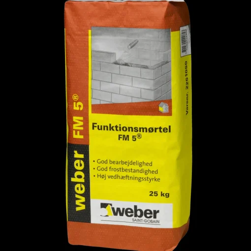 Weber FM5R funktionsmørtel ufarvet 25 kg.