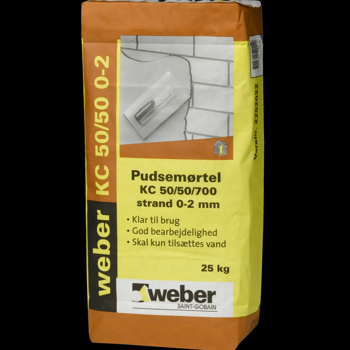 Weber Pudsmørtel KC 50/50/700 0-2 mm 25 kg