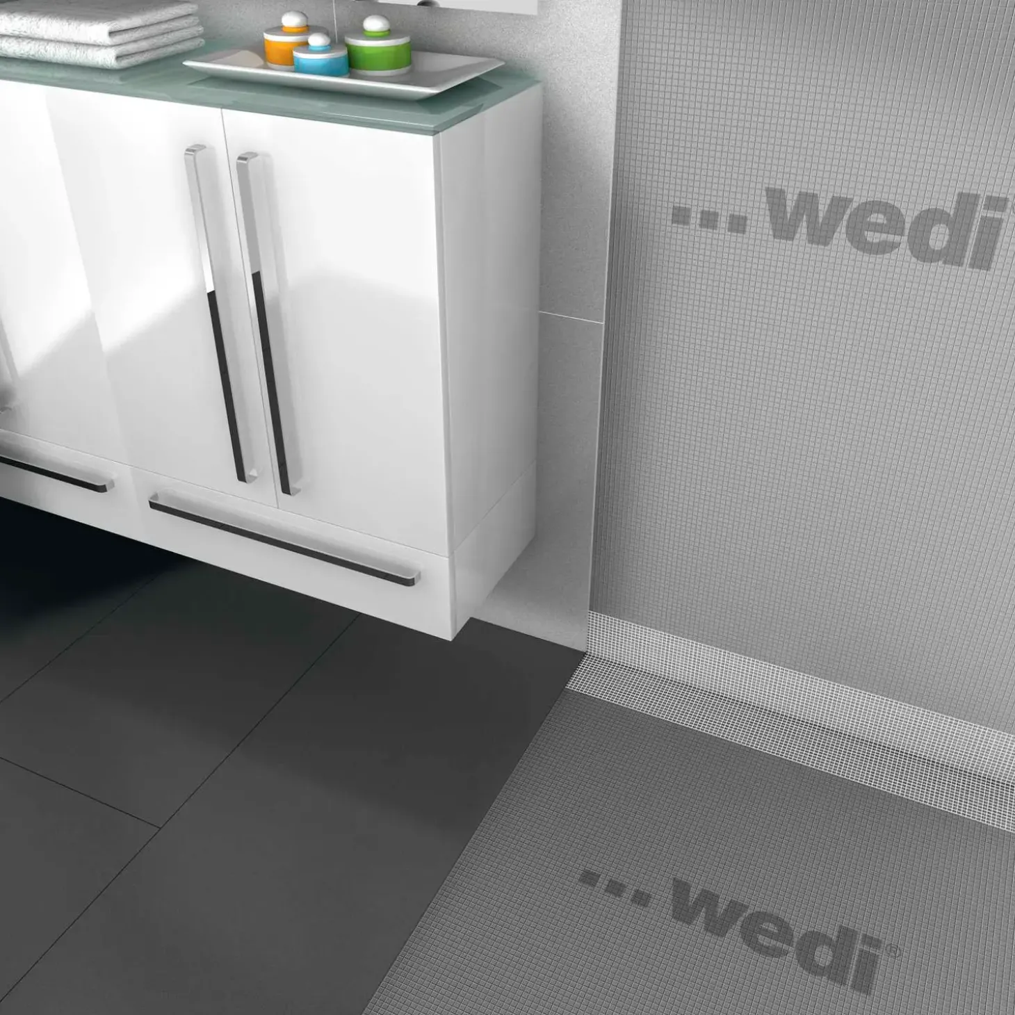 wedi armeringsbånd, 125 mm x 25 m, selvklæbende