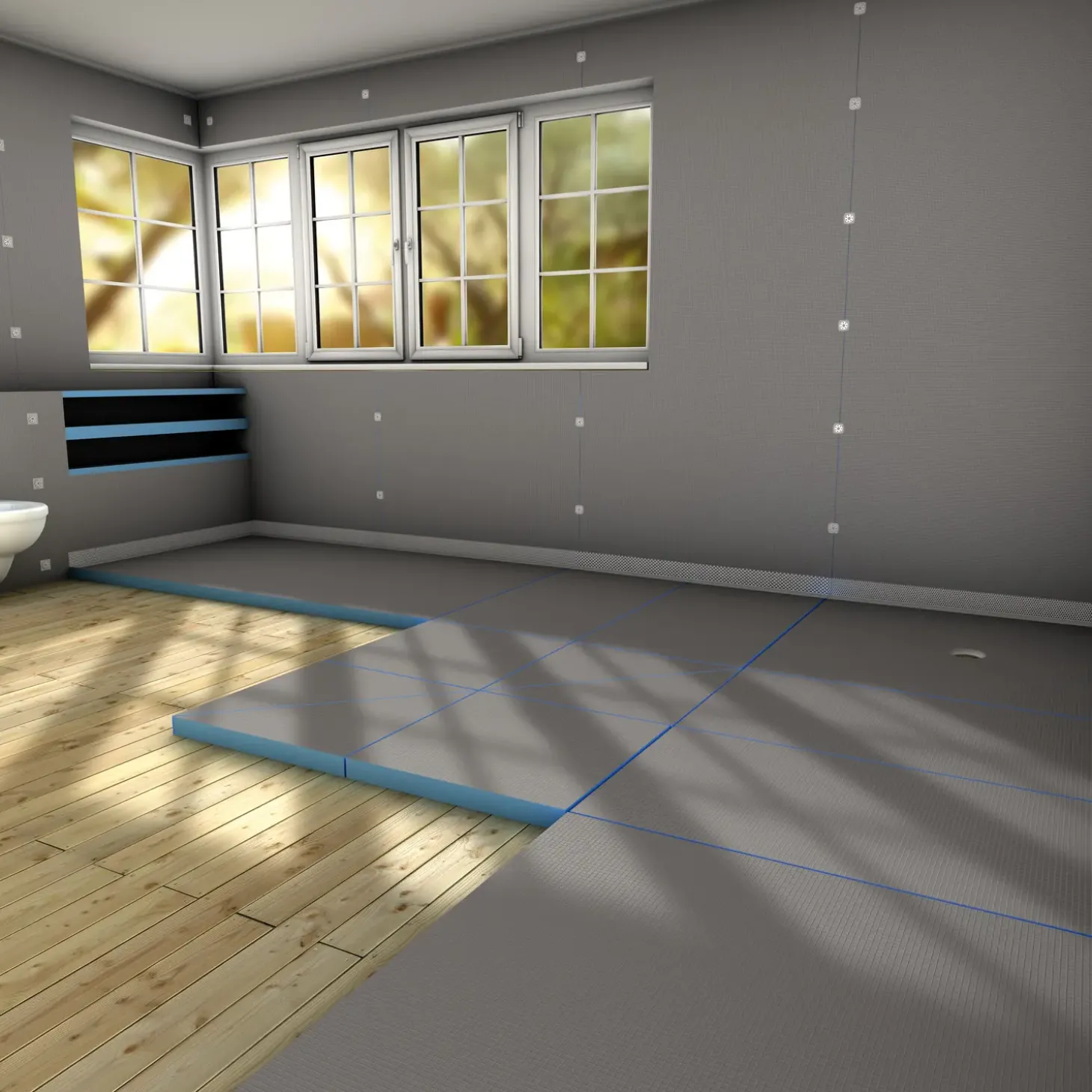 wedi armeringsbånd, 125 mm x 25 m, selvklæbende