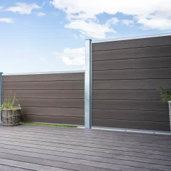 Wimex Livø Prime komposithegn m. lys MatBrun 180 cm