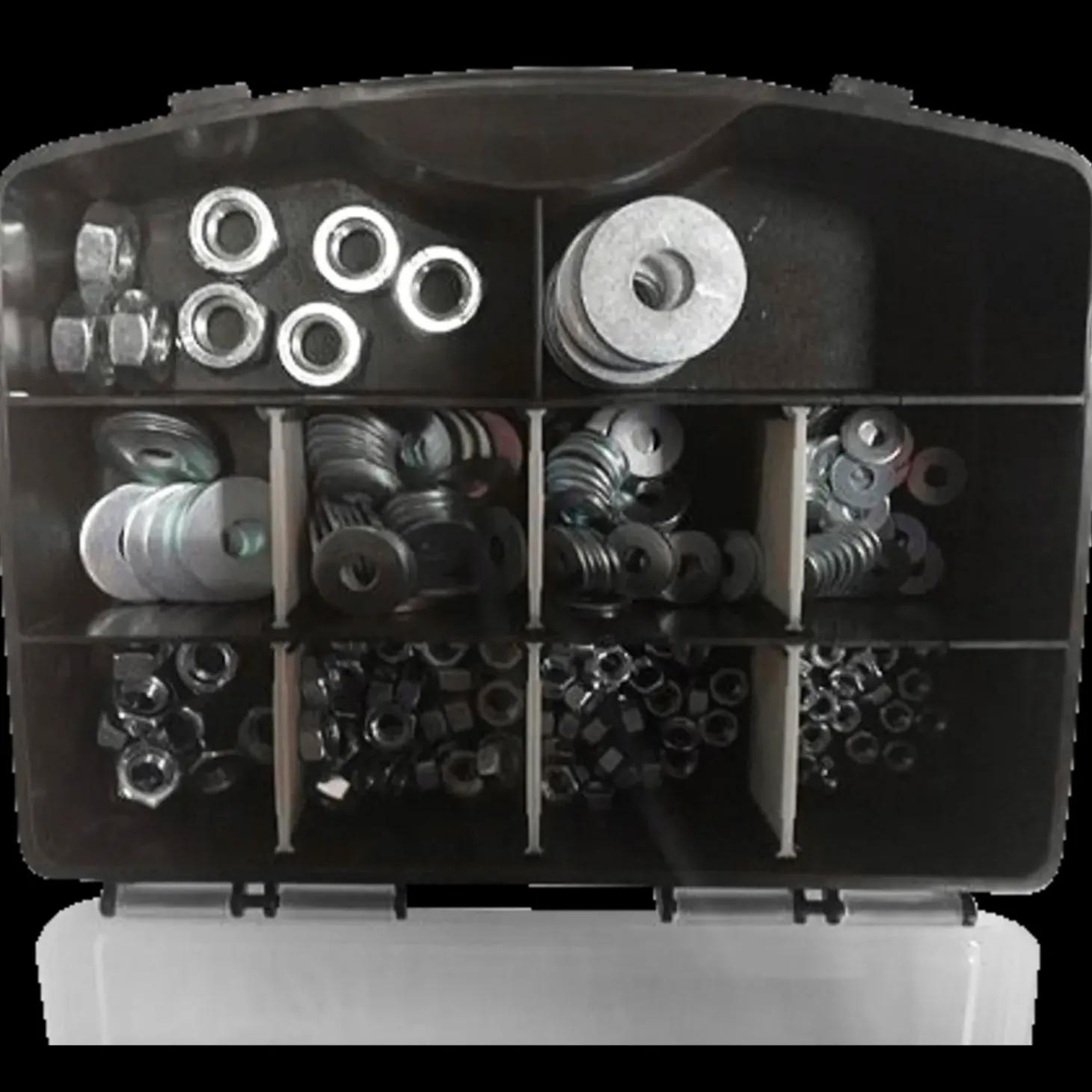 Work>it skiver og møtrikker sortimentsboks